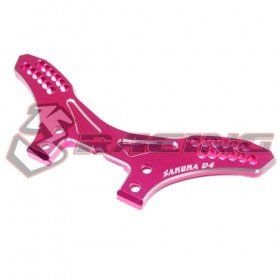 3RACING Sakura D4 Aluminum Front Shock Tower Version 2 (Pink) For D4 - SAK-D4812/V2/PK