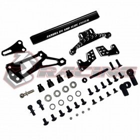 3RACING Sakura D4 Slide Steering System for D4AWD only - Black - SAK-D4845/BK