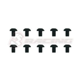 3RACING Sakura FF20 Parts M3 x 4 Button Head Hex Socket (10pcs) - TS-SBS304