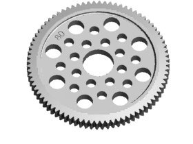 3RACING Sakura Zero 48 Pitch Spur Gear 80T - 3RAC-SG4880