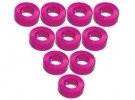 3RACING Sakura Zero Aluminium M3 Flat Washer 2.0mm (10 Pcs) - Pink - 3RAC-WF320/PK