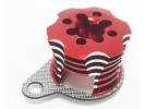 Kyosho Mini Inferno Speed Control Engine Heatsink - Red Color W/ SSG Half8 - 3RACING MIF-020/RE/SG