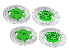 3RACING Common Hopup 12mm Brake Adaptor - Green - 3RAC-AD12/GR