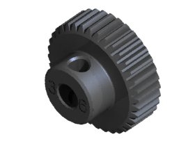 3RACING 64 Pitch Pinion Gear 36T (7075 w/ Hard Coating) - 3RAC-PG6436