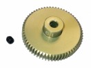 3RACING 64 Pitch Pinion Gear 61T (7075 w/ Hard Coating) - 3RAC-PG6461