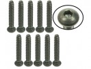 3RACING M3 x 18 Titanium Button Head Hex Socket - Self Tapping (10 Pcs) - TS-BSM318S