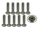 3RACING M3 x 15 Titanium Flat Head Hex Socket - Self Tapping (10 Pcs) - TS-FSM315S