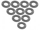 3RACING Aluminium M3 Flat Washer 0.5mm (10 Pcs) - Titanium - 3RAC-WF305/TI