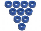 3RACING Aluminium M3 Flat Washer 2.5mm (10 Pcs) - Blue - 3RAC-WF325/BU