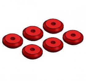 Tamiya Mini 4WD Dish Weight 2.5g -Red - 3RACING M4WD-37/RE