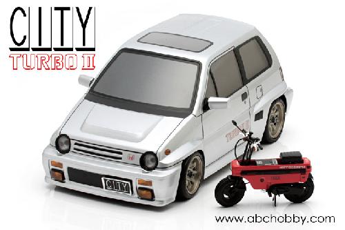 ABC Hobby 66314_95020 - 1/10 Mini HONDA CITY TURBO II + HONDA MOTOR BIKE Body