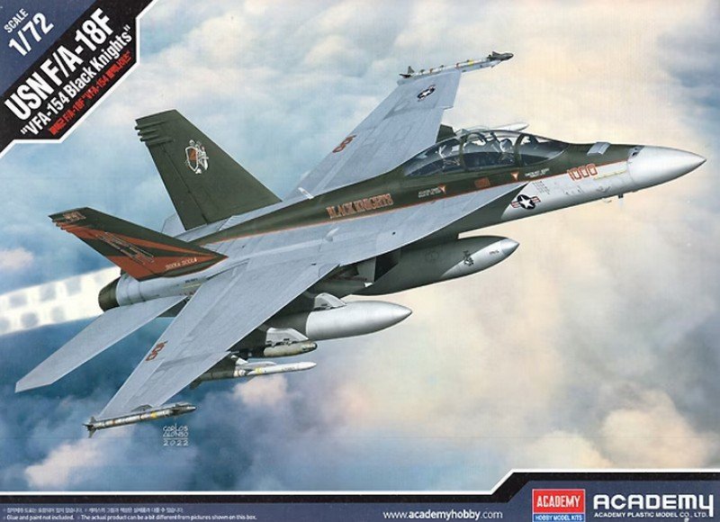 Academy 12577 - 1/72 USN F/A-18F \'VFA-154 Black Knights\'