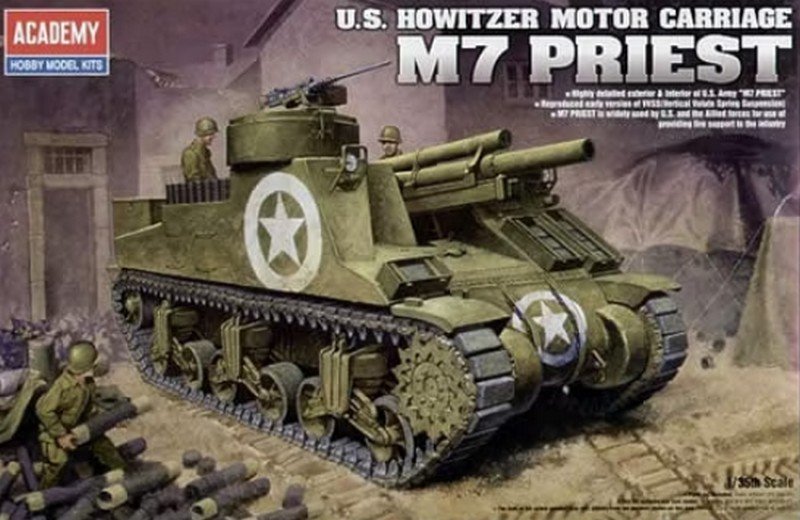 Academy 13210 M7 Priest Self-propelled howitzer 135 Scale