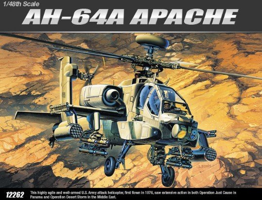 Academy 12262 - 1/48 MCDONNELL-DOUGLAS AH-64A Apache (AC 2115)