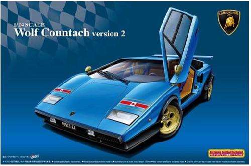 Aoshima #AO-05033 - 1/24 No.5 Wolf Countach Version 2