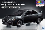 Aoshima 05090 - 1/24 Mitsubishi CZ4A Lancer Evolution Final Edition '15 (Phantom Black Pearl)