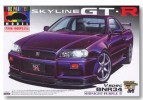 Aoshima #AO-47309 - No.17 R34 Skyline GT-R V-spec (Midnight Parple III) (Model Car)