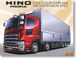 Aoshima #AO-41895 - No.4 Hino Profia Low-floor 4 Shafts Air Suspension Type (Model Car)