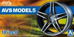 Aoshima 06943 - 1/24 AVS Model5 18 inch Wheels and Tires #112