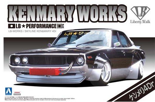 Aoshima AO-00982 - 1/24 Liberty Walk No.3 LB Works Skyline Kenmary Works 4Dr