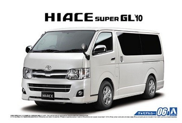 Aoshima 05157 - 1/24 Toyota TRH200V Hiace Super GL\'10 The Model Car No.6