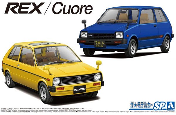 Aoshima 05787 - 1/20 KM1 Subaru Rex / Daihatsu L55S Cuore 1981 The Model Car #SP