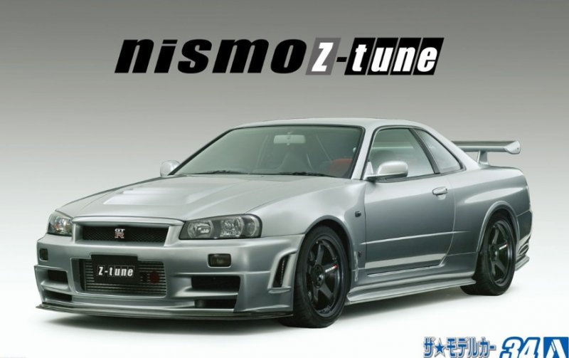 Aoshima 05831 - 1/24 Nismo Nissan BNR34 Skyline GT-R Z-tune 2004 The Model Car No.34