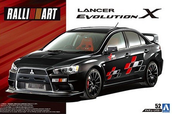 Aoshima 05544 - 1/24 Ralliart CZ4A Mitsubishi Lancer Evolution X 2007 The Tuned Car No.52