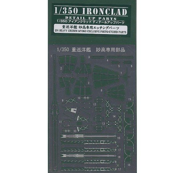 Aoshima 04727 - 1/350 LJN Heavy Cruiser Myoko Exclusive Photo-Etched Parts