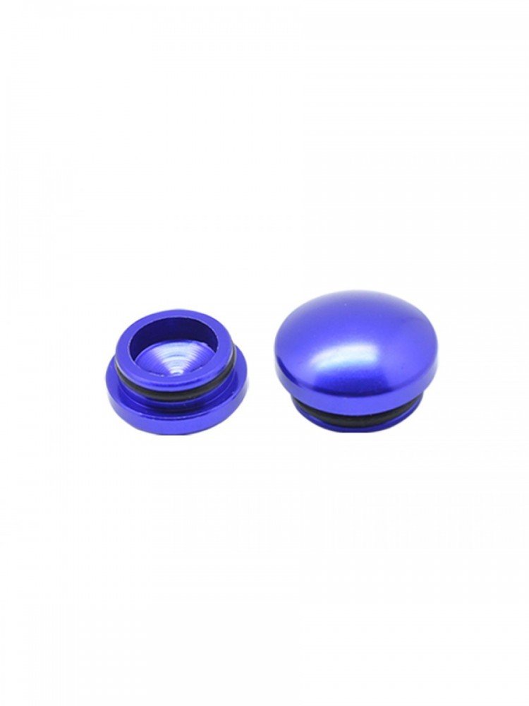 Arrowmax AM-199007 18mm & 22mm Aluminum End Cap - Purple (2)