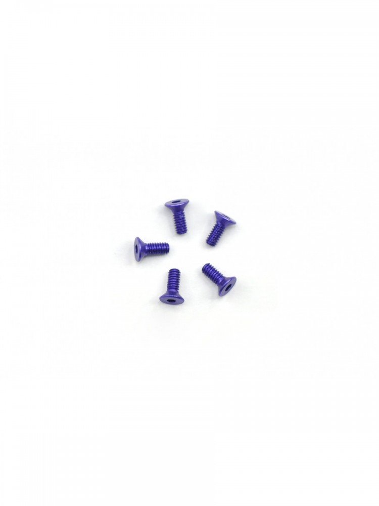 Arrowmax AM-14CS2206-P Aluminium Screw Allen Countersunk M2.2x6 Purple (7075) (5)