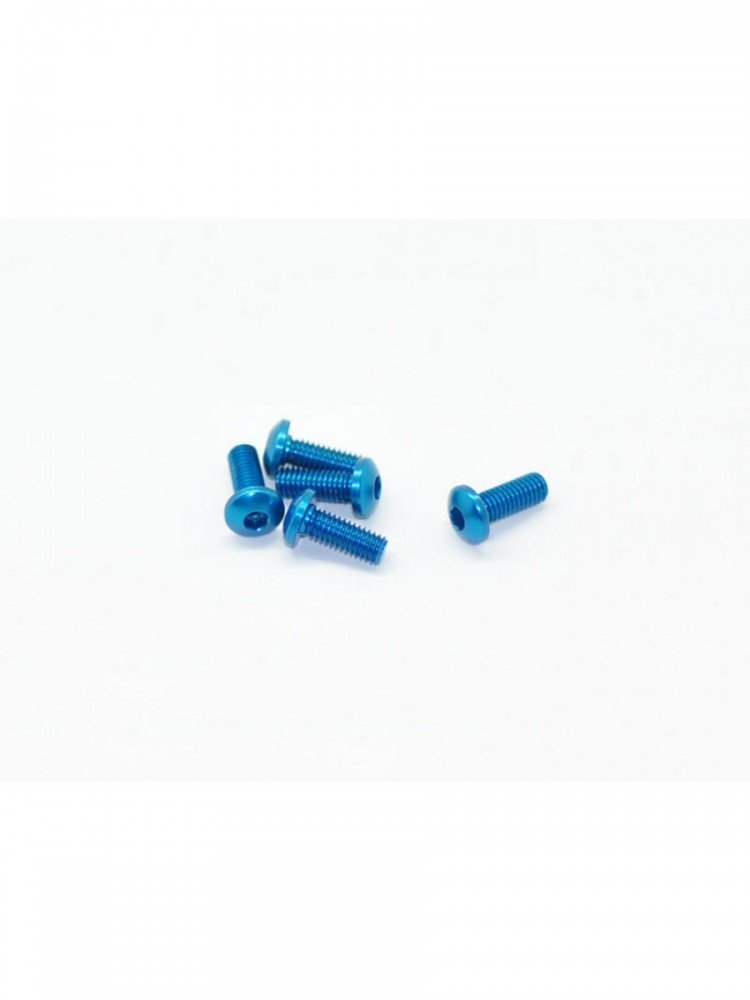 Arrowmax AM-14RH3008-B Aluminium Screw Allen Roundhead M3x8 Blue (7075) (5)