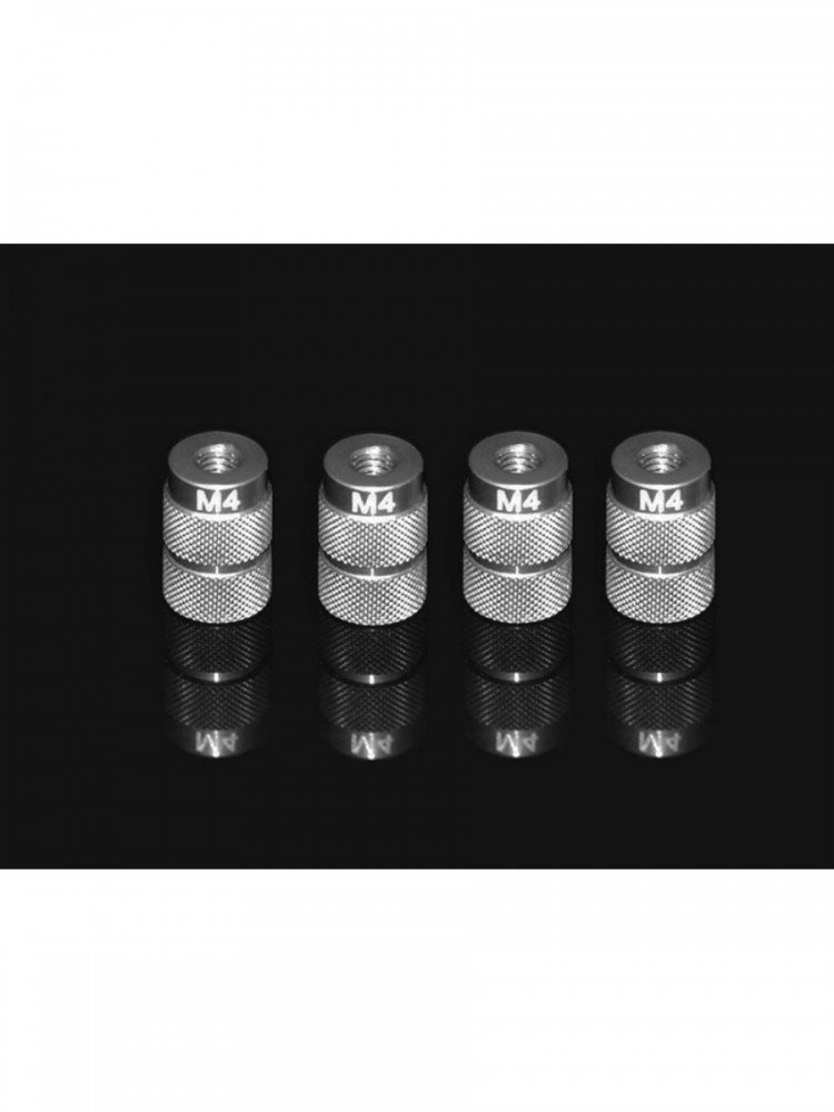 Arrowmax AM-170048 4mm Aluminium Nut For 1/10 Set-Up System (4)