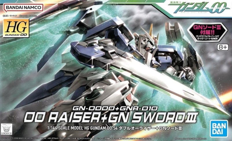 Bandai 5057383 - HG 1/144 00 Raiser + GN Sword III (HG Gundam 00-54)