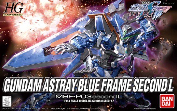 Bandai 5055601 - HG 1/144 Gundam Astray Blue Frame Second L Seed No.57