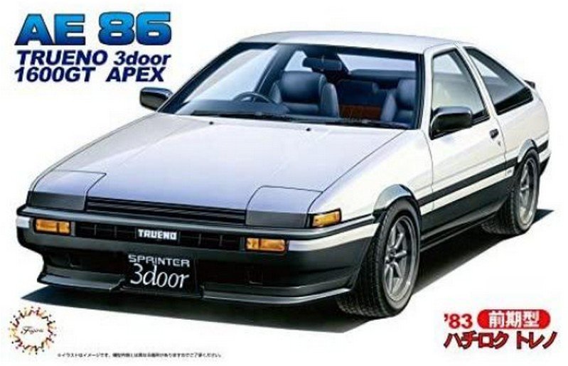 Fujimi 04642 - 1/24 ID-52 AE86 Trueno 3Door 1600GT Apex Early Verion '83