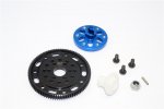 Axial Racing SCX10 Steel #45 Spur Gear 48 Pitch 89T + Aluminium Spur Gear Adapter - 1set (For SCX10, Wraith) - GPM SSCX1589T