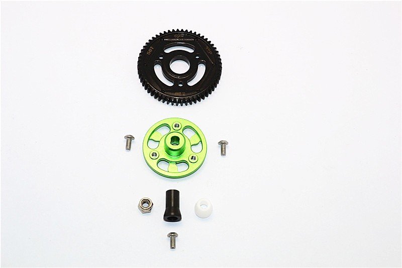 AXIAL Racing SCX10 II Aluminium Spur Gear Adapter+Steel Gear 56T - 1set - GPM SSCX271556T