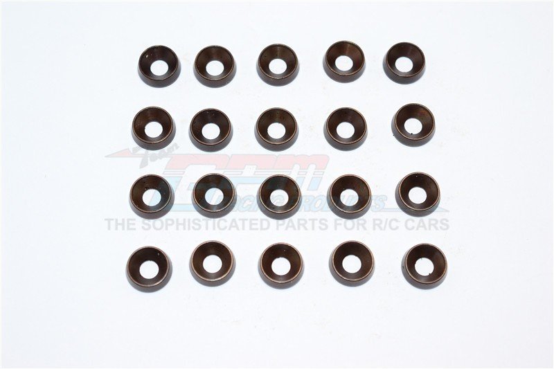 Spring Steel 4.0mm Ring Tilted OD:10.0mm,TK:3.5mm Countersink Screws - 20 Pcs Set - Gpm C40OD100TK30