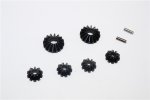 HPI WR8 Fluorescent x Steel#45 Bevel Gears - 6pcs set (For Bullet MT 3.0 / Bullet ST Fluorescent X / WR8 Fluorescent x) - GPM WR81200