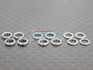 Kyosho Mini-Z AWD Alloy Shims Use For Knuckle Arm (Thick 0.5mm & 0.75mm & 1mm) - 12pcs set - GPM MZA05751