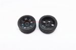 Mini-z AWD Delrin Rear Wide Ridge Rims (6p, 1.0mm Off set , Width 11mm) With Tires - 1pr set - GPM DMZA601RW10