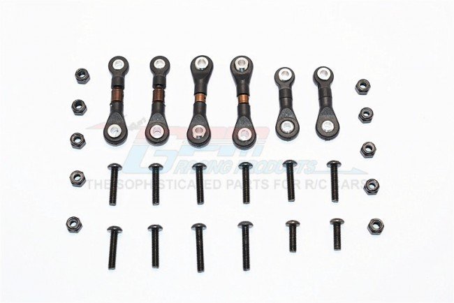 Tamiya TA02T Spring Steel Completed Tie Rod - 6pcs set