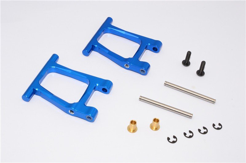 Tamiya TT01 Alloy Rear Lower Arm With Shims+Collars+E-clips+Pins+Screws - GPM TT056