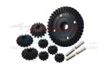 Tamiya TT02 Steel Ring Gear & Bevel Gear - 8pcs set (For TT02 / TT02B) - GPM TT2100