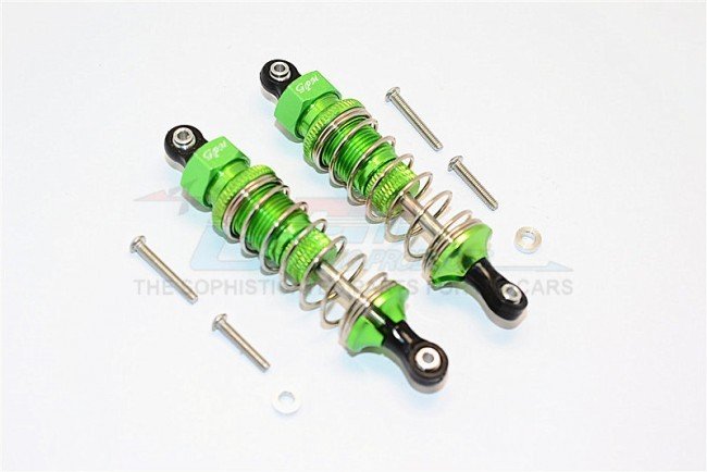 THUNDER TIGER KAISER XS Aluminium Front/Rear Adjustable Damper (75mm) With Plastic Ball Top - 1pr set - GPM KXS075F/R