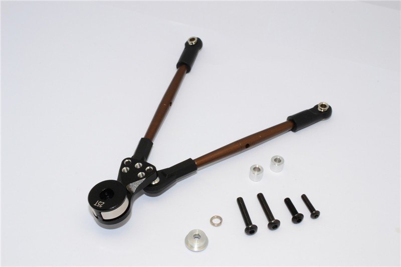 TRAXXAS 1/10 Craniac Monster Truck Spring Steel Tie Rod With Aluminium Hi-torque Servo Saver 25T - 1set - GPM CRA025STM