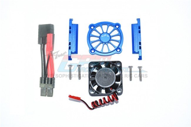 TRAXXAS MAXX MONSTER TRUCK Aluminum Motor Heat Sink With Cooling Fan - 9pc set - GPM TXMS018FAN