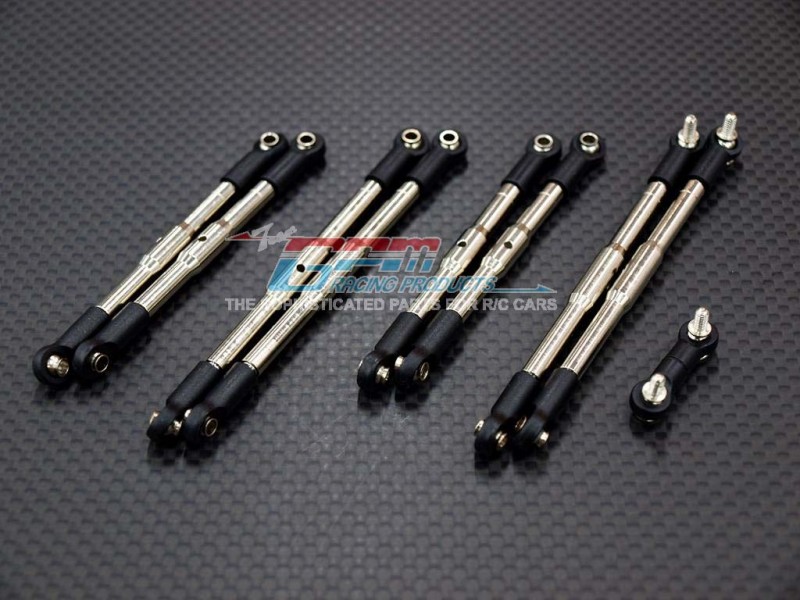 TRAXXAS 1:16 Mini E-REVO Steel Completed Tie Rod - 8pcs set - GPM SERV160