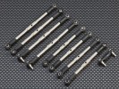 TRAXXAS 1:16 Mini E-REVO Titanium Completed Tie Rod - 9pcs set - GPM TERV160